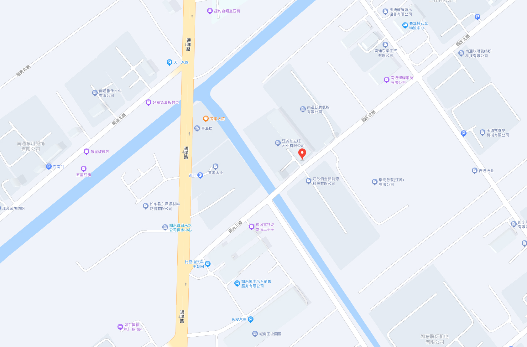 上海江滬鈦白化工有限公司地圖